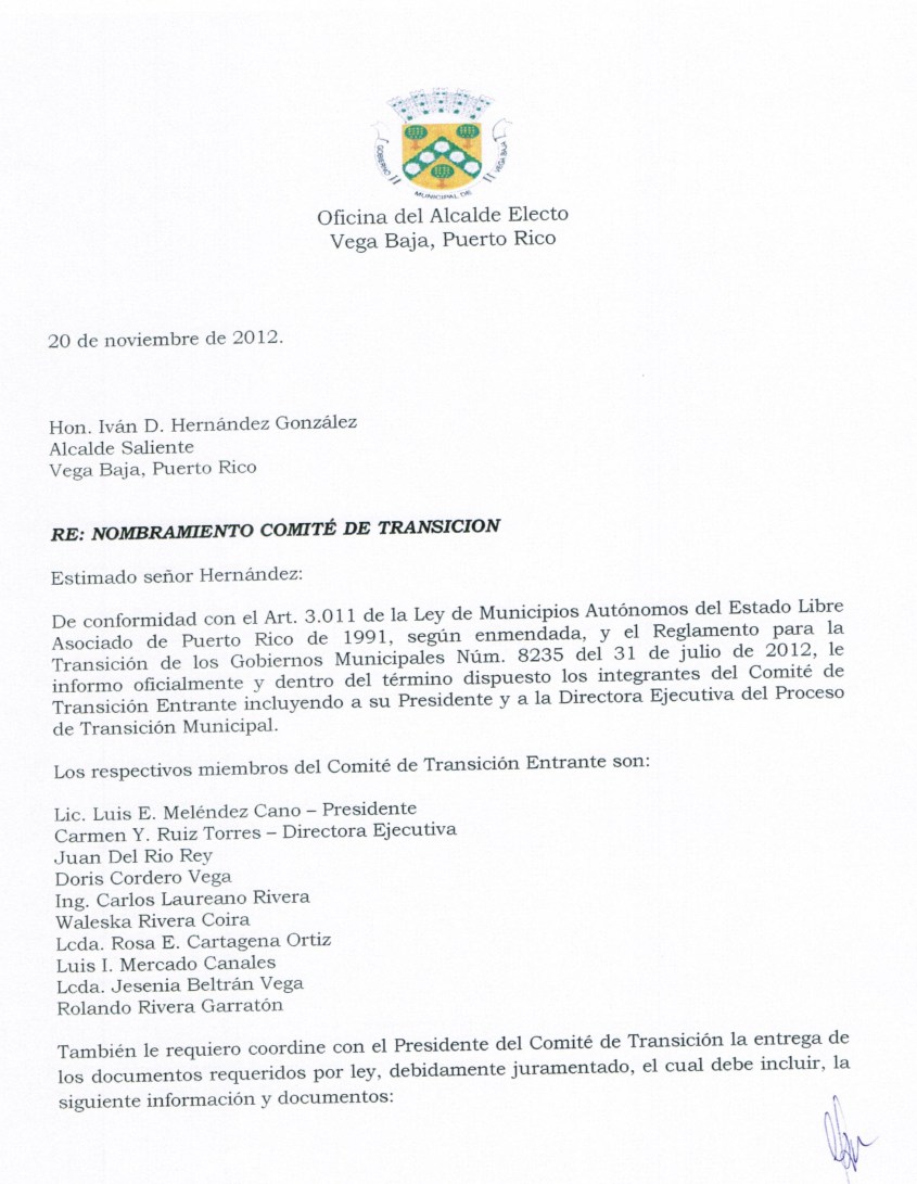 INFORME SUPLEMENTARIO DE TRANSICION PAG 1