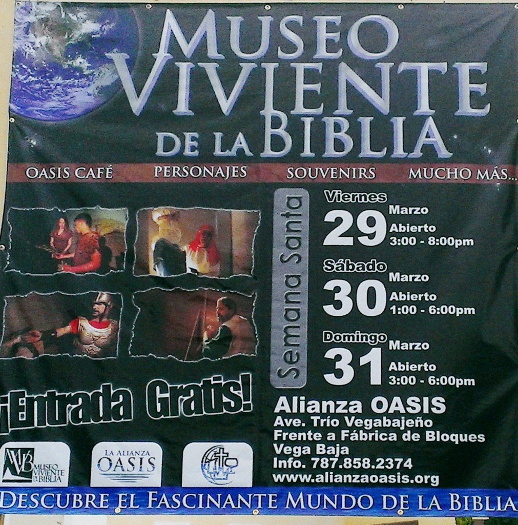 ANUNCIO MUSEO VIVIENTE DE LA BIBLIA ALIANZA CRISTIANA Y MISIONERA