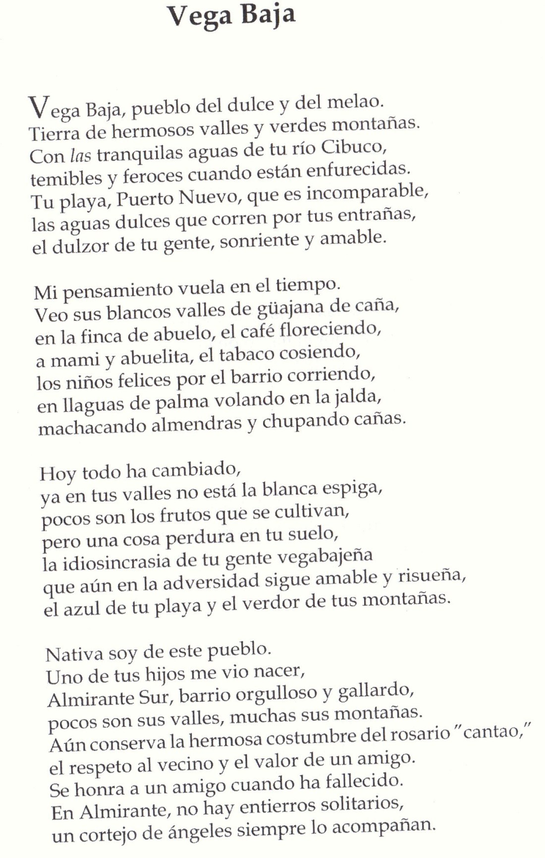 CLARA RODRIGUEZ TORRES POEMA VEGA BAJA  (2)