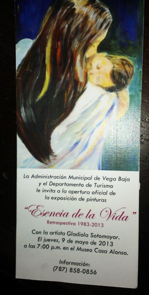 ANUNCIO EXPOSICION DE ARTE DE GLADIOLA SOTOMAYOR