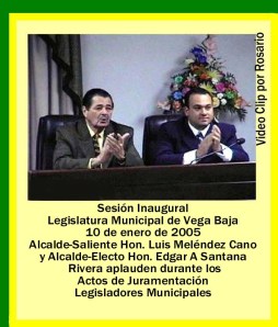 Edgar A Santana 025 Hon. L Meléndez Cano y Alcalde aplauden