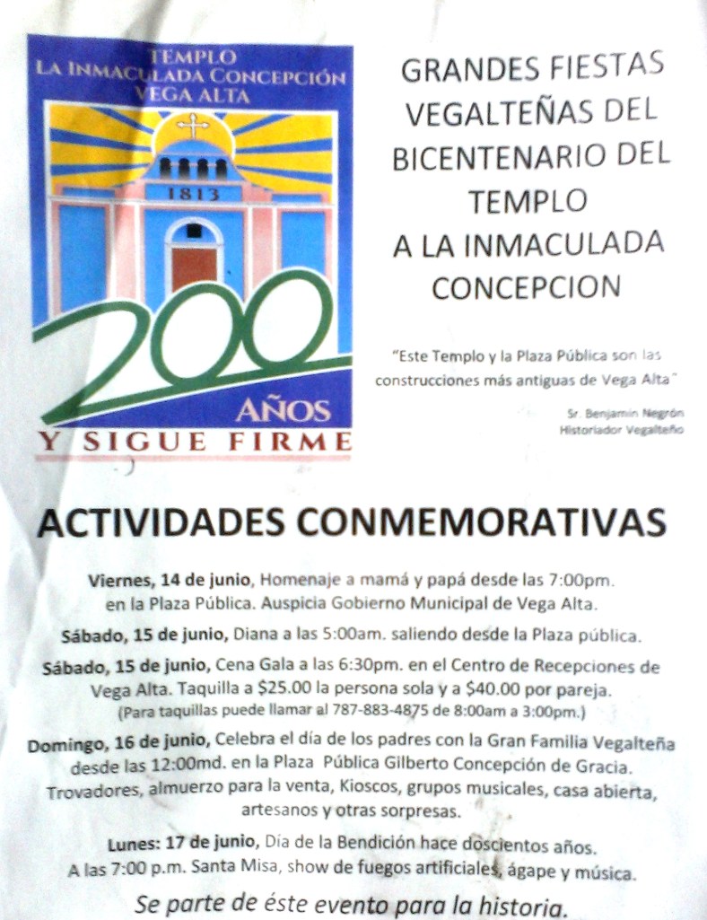 ANUNCIO 100 ANOS DE FIESTAS IGLESIA