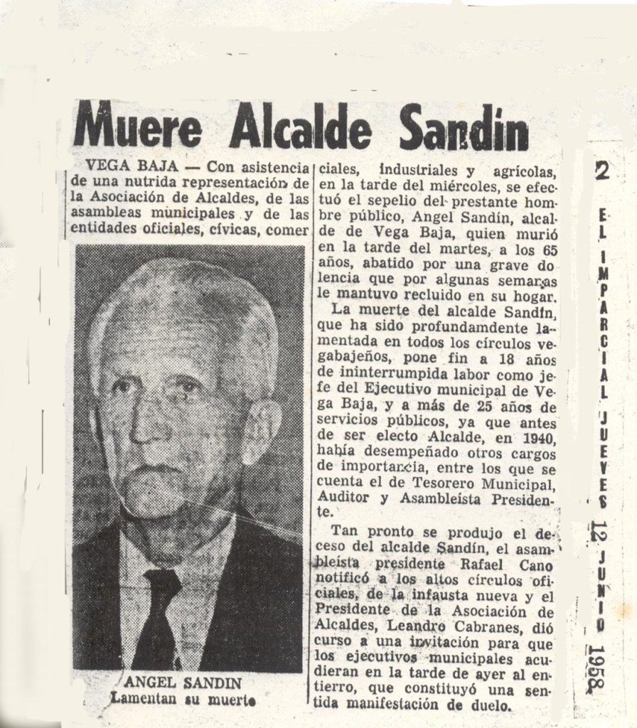 ASM58 Angel Sandin Martínez Recorte Sobre su muerte El Imparcial