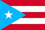 BANDERA DE PUERTO RICO AZUL CELESTE