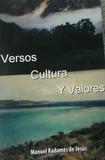 CONTRAPORTADA LIBRO VERSOS CULTURA Y VALORES DE MANUEL RADAMES DE JESUS