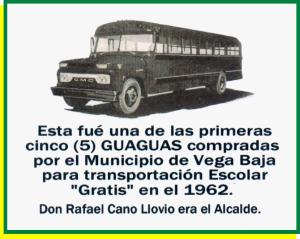Panel Alcaldes 1962-02 Rafael Cano Llovio Compras de Guaguas Escolares