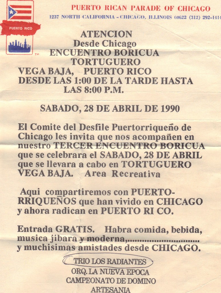 19900428 PUERTO RICAN PARADE OF CHICAO EN VEGA BAJA