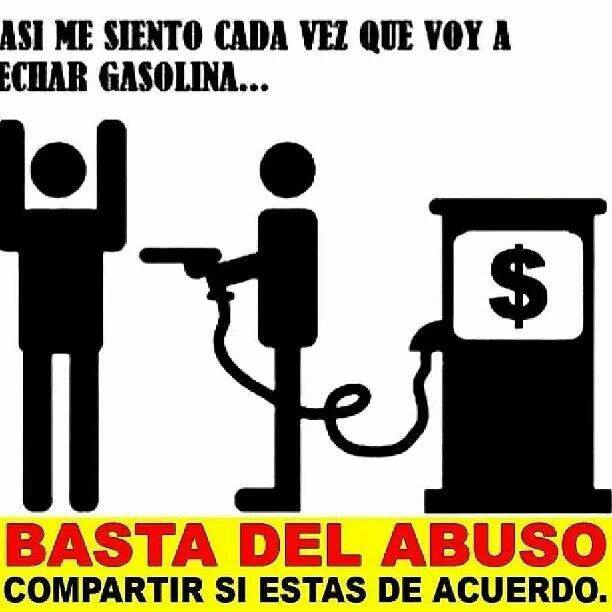 caricatura el asalto de la gasolina