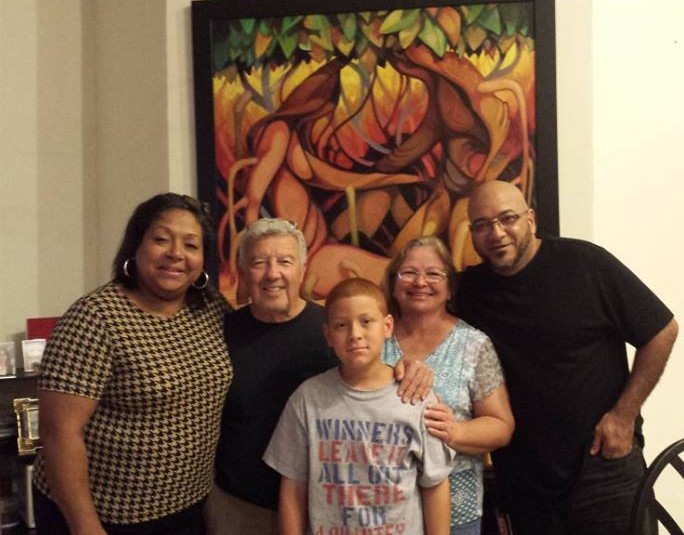 FAMILIA NAVEDO COMPARTIENDO CON EL PINTOR PEDRO BRULL
