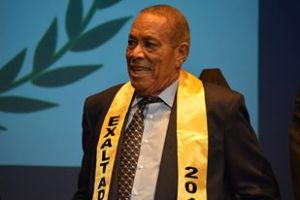 Aguedo García en su exaltación de 2013