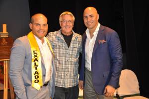 SALON DE LA FAMA DEL DEPORTE ROBERT RIVERA CON CARLOS BELTRAN E IVAN RODRIGUEZ