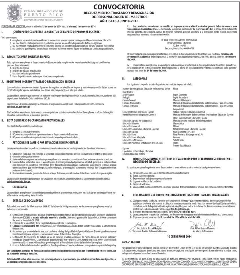 EMPLEOS EN EDUCACION