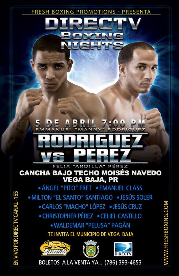 CARTEL DE PELEA DE EMMANUEL RODRIGUEZ