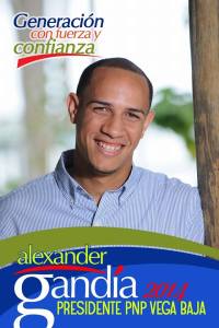 Allexander Gandía en campaña