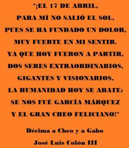 decima a cheo y el gabo de jose luis iii