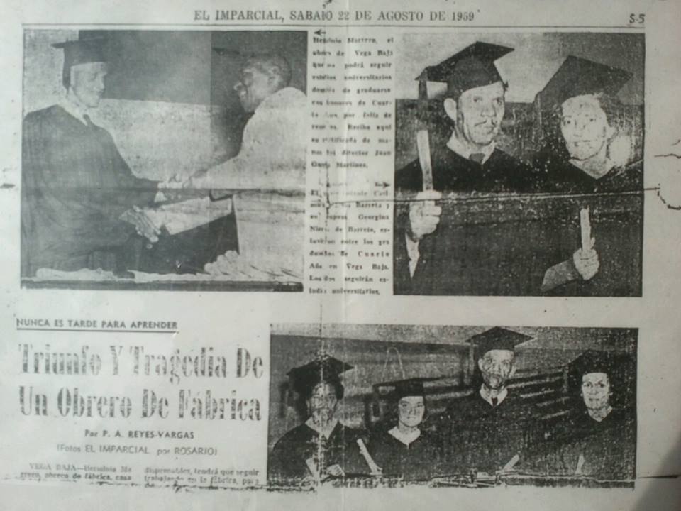 Herminio Marrero Reportaje sobre el estudiante mas aventajado