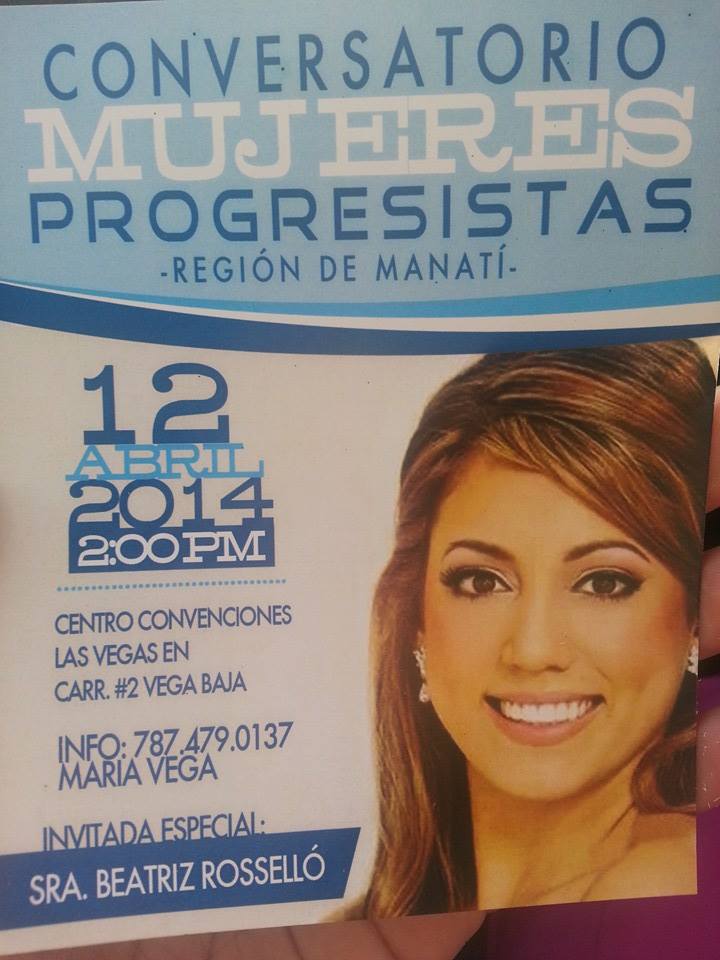 HOY ES EL CONVERSATORIO CON UNA POSIBLE FUTURA PRIMERA DAMA DE PR EN VEGA BAJA