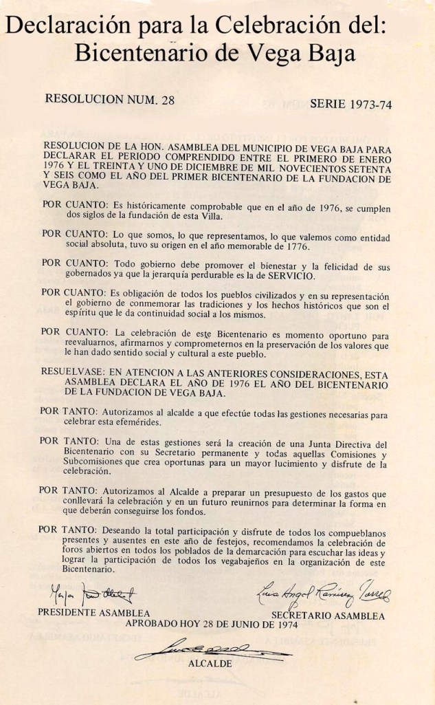 078-0 Documento Declaración Celebración Bicentenario