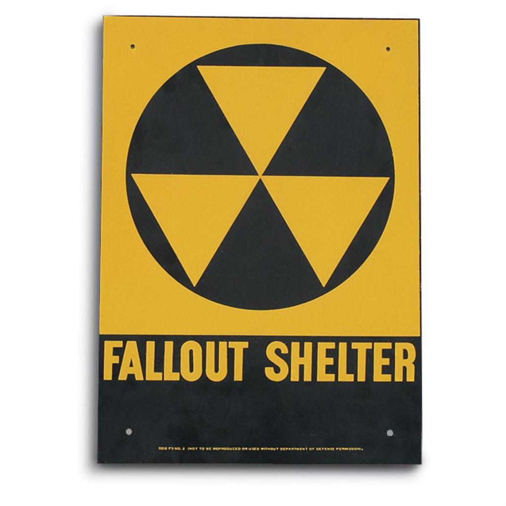 fallout shelter sign