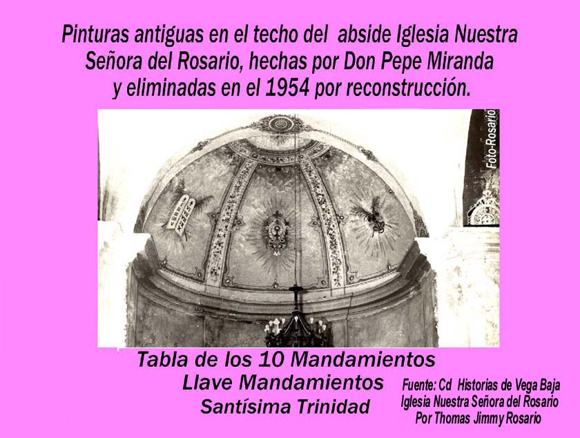 Procesion 027 Foto Pinturas Techo Abside 1934 Cd Historias de Vega Baja NSDR