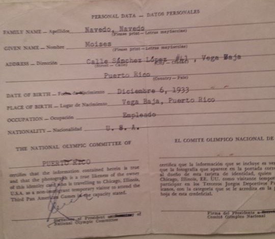 MOISES NAVEDO III JUEGOS PANAMERICANOS 1959 2