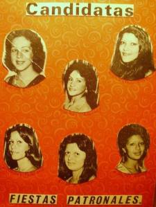 MILY NAVEDO CANDIDATAS A REINA EN 1976