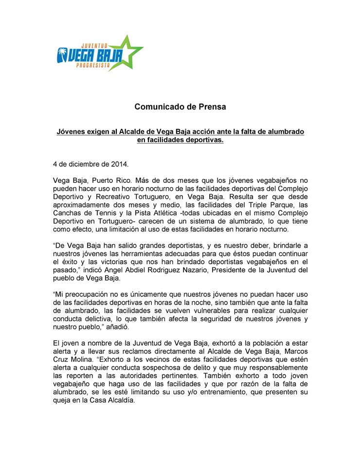 MENSAJE JUVENTUD VEGABAJENA 12 04 2015