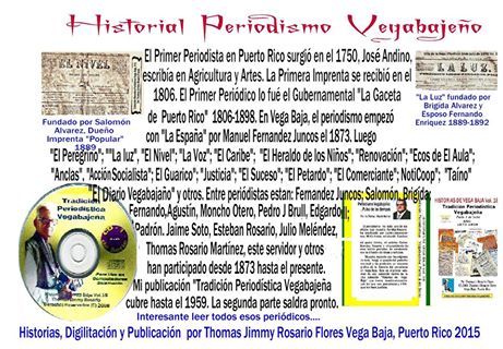 HISTORIA PERIODISMO VEGABAJENO