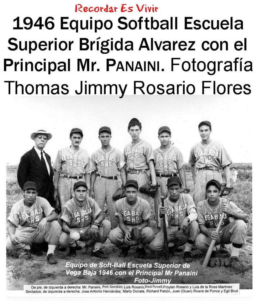 FJR EQUIPO ESCUELA SUPERIOR DE VEGA BAJA DE 1946