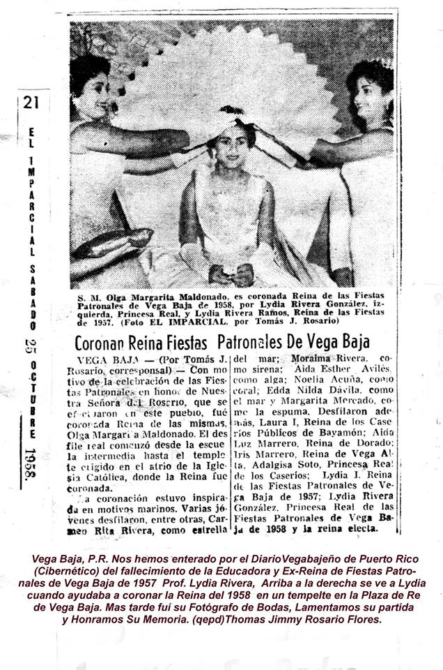 FJR TJRF EL IMPARCIAL 1957 Lydia Rivera