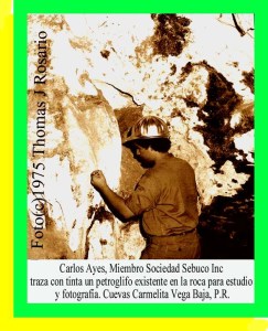 0038 Arq Carlos Ayes trazando petroglifos