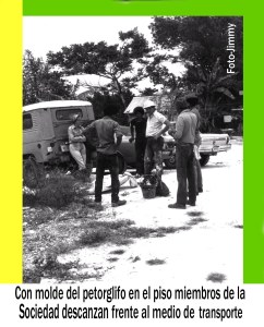 0065 Arq Molde de petroglifo listo para el laboratorio de la Sociedad