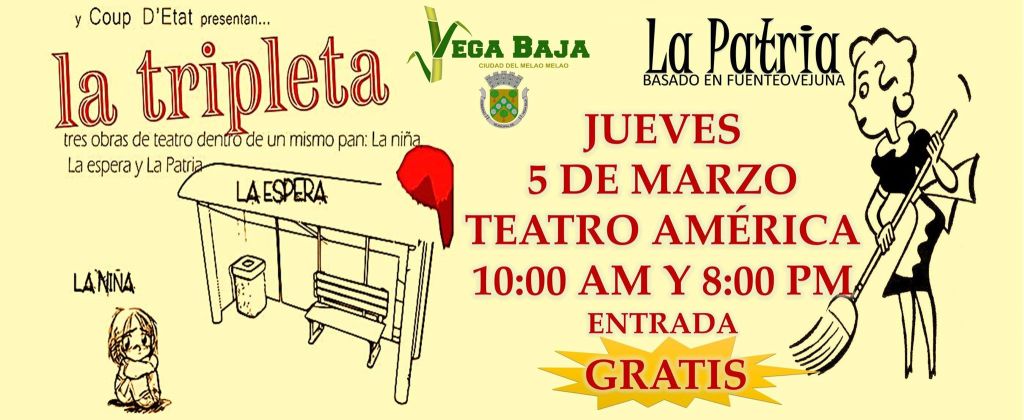 TEATRO AMERIVA OBRA LA TRIPLETA