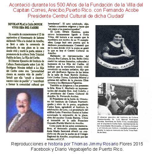 TJRF ACOBE EM HISORIA DE ARECIBO