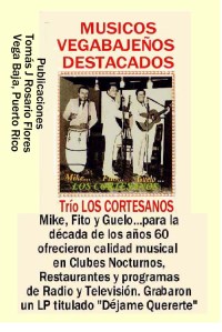 Trio Los  Cortesanos  Década años 60