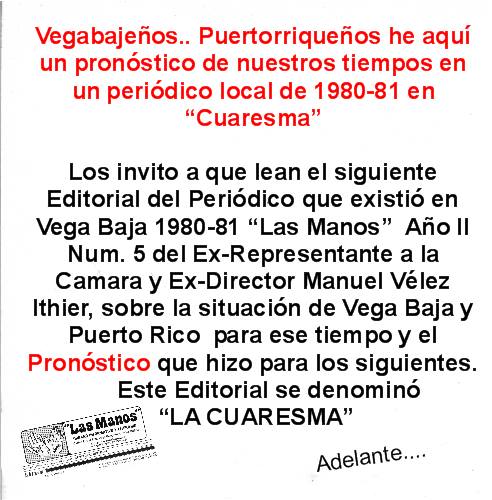 TJRM VELEZ ITHIER PRONOSTICOS DE NUESTROS TIEMPOS