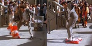 El personaje de Jerry Seinfeld quemando una bandera de Puerto Rico como parte de una comedia