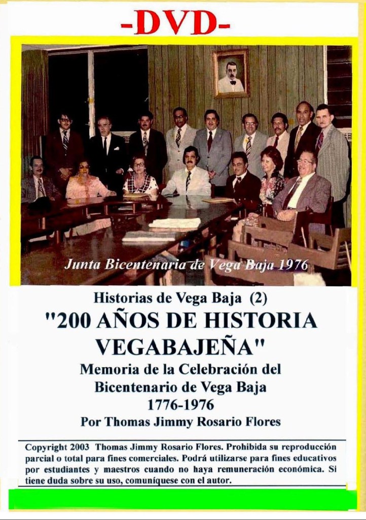 001-0   Carátula DVD 7x10  Vol 2  Bicentenario  1976 Vega Baja
