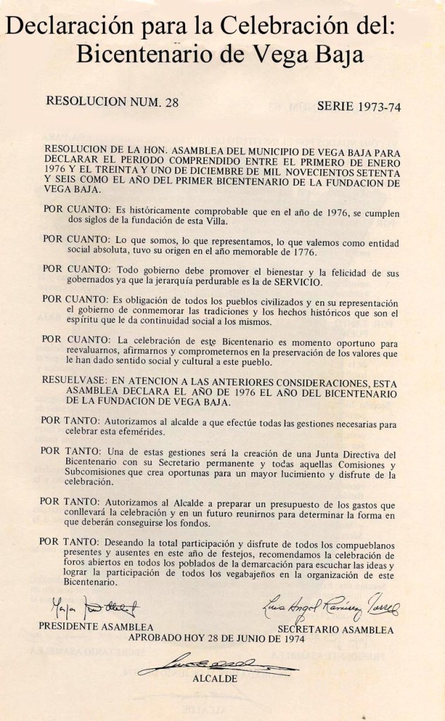 078-0 Documento Declaración Celebración Bicentenario