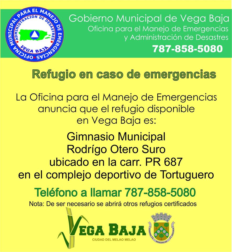 NOTA SOBRE REFUGIO DE VEGA BAJA