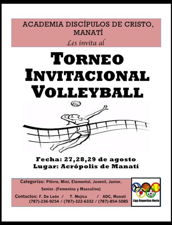 TORNEO INVITACIONAL DE VOLLEYBALL