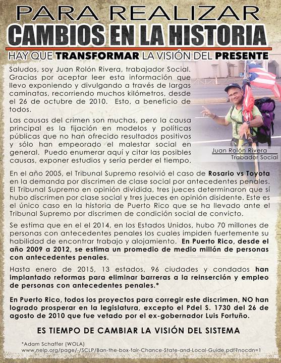 JUAN COLON ROSARIO TRANSFORMANDO LA HISTORIA