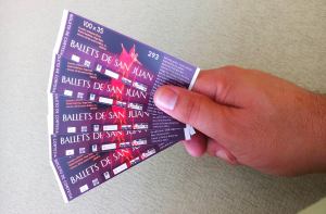 BOLETOS PARA BALLETS DE SAN JUAN