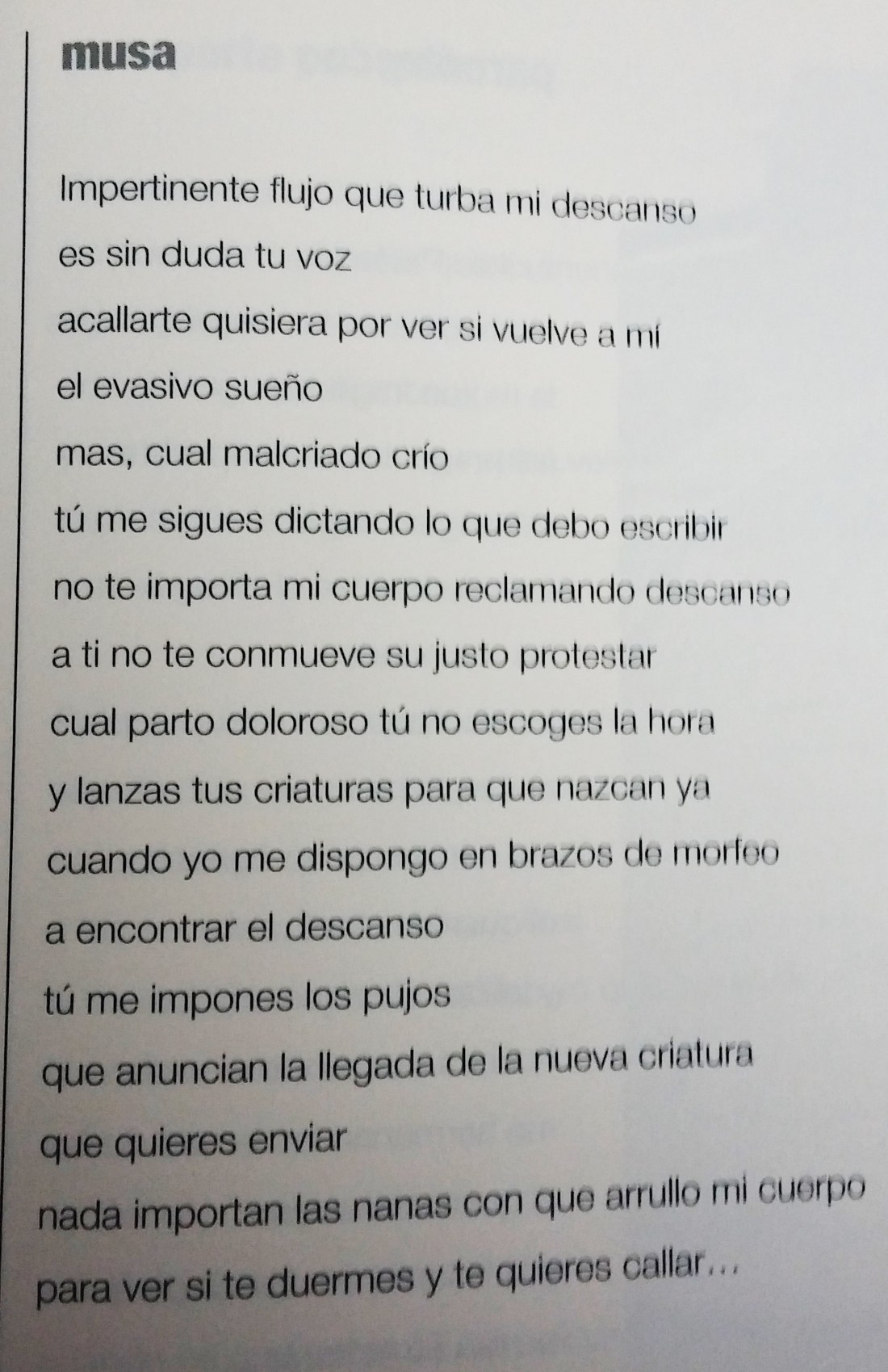 MUSA DE GLORIA OTERO CANO