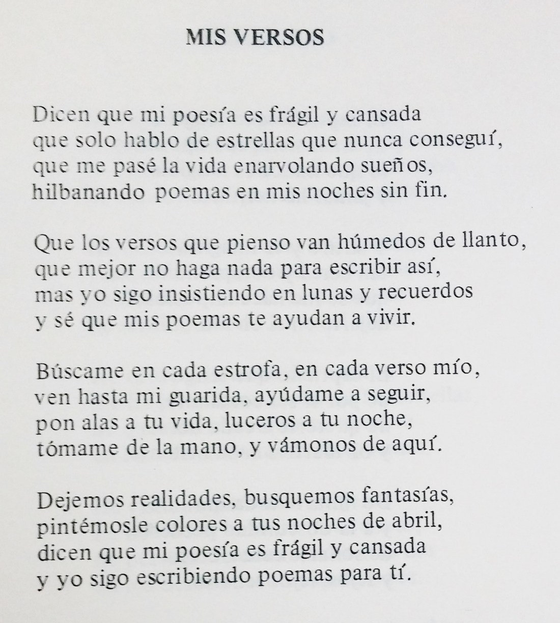 MIS VERSOS DE VIOLETA LANDRON